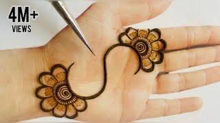 Very Easy Simple Arabic Mehndi Design Trick For Beginners| S Alphabet Mehandi Design |Mehendi design