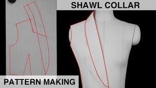 PATTERN MAKING | SHAWL COLLAR | HOW TO DRAFT STEP BY STEP