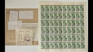 complete sheet GIBRALTAR STAMP 1923-1948 King George VI 1948 Silver Wedding ½d