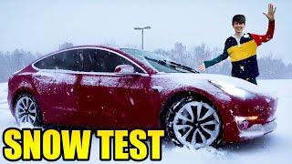 What is a Tesla like in Snow? REAL WORLD TEST