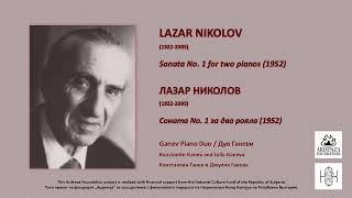 Sonata No. 1 for two pianos (1952) by Lazar Nikolov (1922-2005)