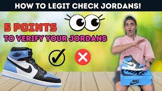 How to Legit Check your Jordans | 5 Points checklist | Real vs Fake Sneakers