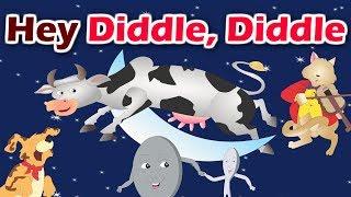 Hey Diddle Diddle | English Nursery Rhyme with Lyrics | Kidda Junction