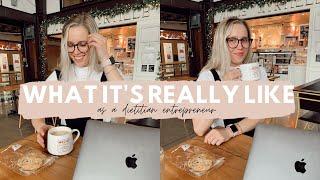 REALISTIC DAY IN THE LIFE AS A DIETITIAN + BUSINESS OWNER | owning a private practice (2021)