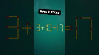 Move 2 sticks #puzzle #math #quiz