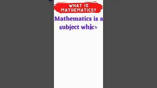 Math|Definition of mathematics|The Knowledge studio #math #knowledge
