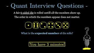 Getting Every Number on a Die | Quant Interview Questions