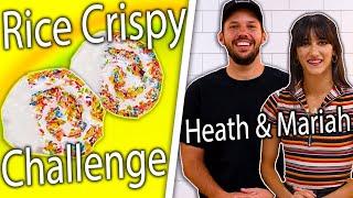 Can Heath Hussar & Mariah Amato Re-Create Our Rainbow Rice Crispy Treats? | Snackable Food Challenge