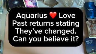 Aquarius Love Reading - Past or present? Past person returns…your life, your choice…