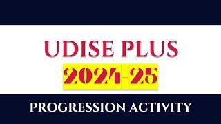 UDISE+ Student Progression module 2024-25