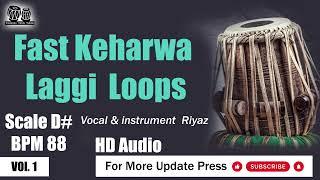 Ghazal Style Keharwa  Tabla Loops-  Scale D# BPM 88- Taalmala Tabla Studio