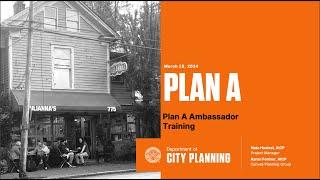 PlanA Ambassador Training