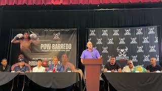 Press Conference: POW Barredo, Tsotne Rogava, Alex Flores| toro promotions | #toropromotions #boxing