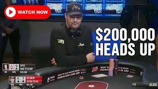 Hellmuth vs. Doug Polk & Jungle Man ($200,000) Winner Take All NL Holdem' Poker Livestream