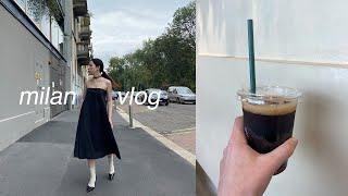 Milan vlog  Food, thunderstorms and iced americano [my kind of Italian diet] + summer outfits