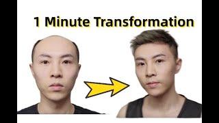 1 MINUTE HAIR SYSTEM DAILY ROUTINE WITH AN OFFICE JOB