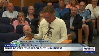 Residents rally for Englewood Beach Guy at commission meeting