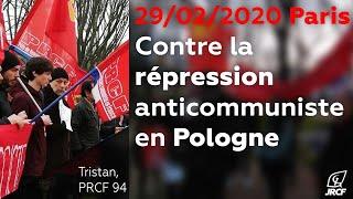 Non à la répression anticommuniste en Pologne !