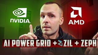 ТОП ПРОФИТ  МАЙНИНГ AI POWER GRID  AIPG + ZIL + ZEPH  НАСТРОЙКИ BZminer NVIDIA и AMD