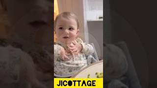 Cute baby wants to explore water - look at his reaction #cutebaby #baby #funny