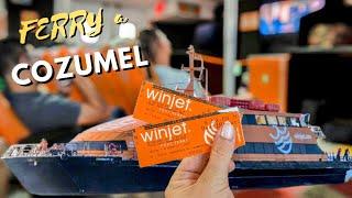 Cómo Viajar en FERRY a Cozumel de Playa del Carmen #winjet #cozumel