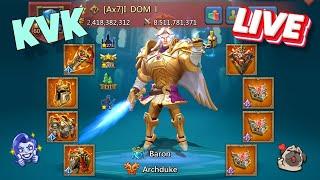 Lords Mobile - KVK on strongest account in LM. LIVE