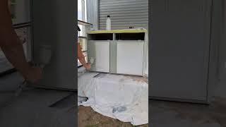 Vintage Water Damaged Hutch Makeover #beforeandafter #makeover #furnituretransformation