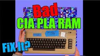 C64 CIA PLA RAM with Keyboard and Case Repair