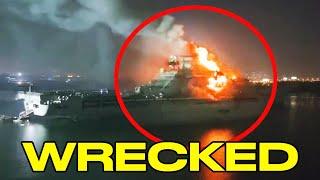 Aircraft Carrier in China Goes up in Smoke!