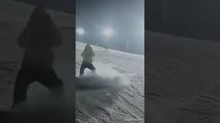 Jin Good at Snow Surfing 