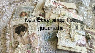 New Etsy shop for junk journal listings - Odulcina Journals - Shabby chic vintage style journaling