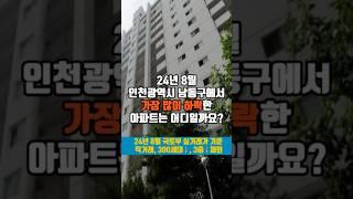 24년 8월 인천광역시 남동구 아파트 최대하락 TOP 3