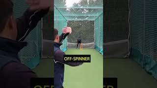  Off-Spin vs Arm Ball |️ Finger Spin #shorts