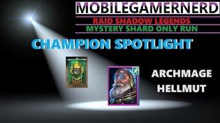 (Archmage Hellmut) Raid Shadow Legends F2P Champion Spotlight