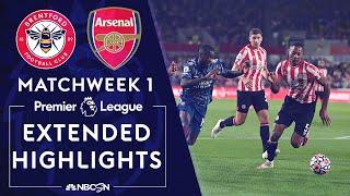 Brentford v. Arsenal | PREMIER LEAGUE HIGHLIGHTS | 8/13/2021 | NBC Sports