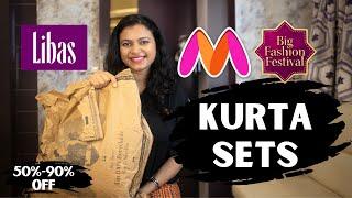 Libas Kurta Set Haul from Myntra | Myntra Kurta Set Haul | Myntra Big Fashion Festival Sale 2024