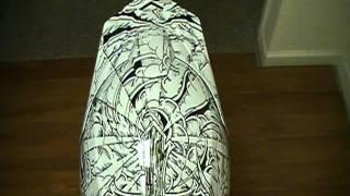 Sharpie art helmet by kingdezines for freestyle rider Seth Fargher