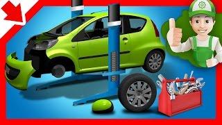 Cartoon for kids. Handy Andy car repairs - Little Smart Kids