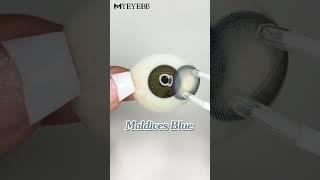 MYEYEBB Maldives Blue Colored Contact Lenses | Prescription