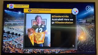 Mark @SteelersNationAustralia makes it onto the Big Broadcast