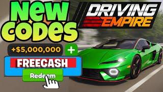 *NEW CODES* ALL WORKING CODES FOR DRIVING EMPIRE IN 2024! ROBLOX DRIVING EMPIRE CODES