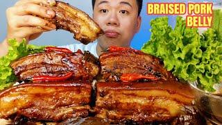 BRAISED PORK BELLY MUKBANG | Melt In Your Mouth Mukbang | Pork Belly Mukbang | Pork Liempo | Asmr