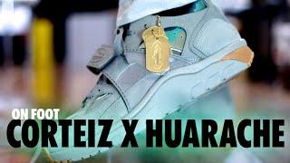 ON FOOT! Nike Air Trainer Huarache x Corteiz Gully Grey Schopes 4K FQ8793 001