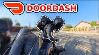 I tried doordash on a motorcycle