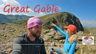 Great Gable from Honister Pass, Scramble Route, Lake District: Green Gable, Brandreth, Grey Knotts