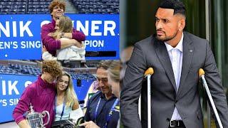 Nick Kyrgios grew jealous to see "champion kiss" of Jannik Sinner and Anna Kalinskaya