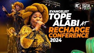 Evangelist Tope Alabi's Prophetic Praise at Recharge Conference 2024, hosted by Global Impact Church