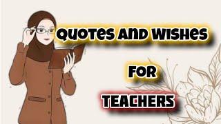 Happy Teacher's Day | Teacher's Day 2024 || Quotes For Teachers