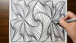 Cool Sketch Doodle Technique - Drawing a Random Pattern