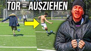 HÄRTESTE & HEIßESTE FUßBALL CHALLENGE! *Tor = 1 Teil ausziehen*